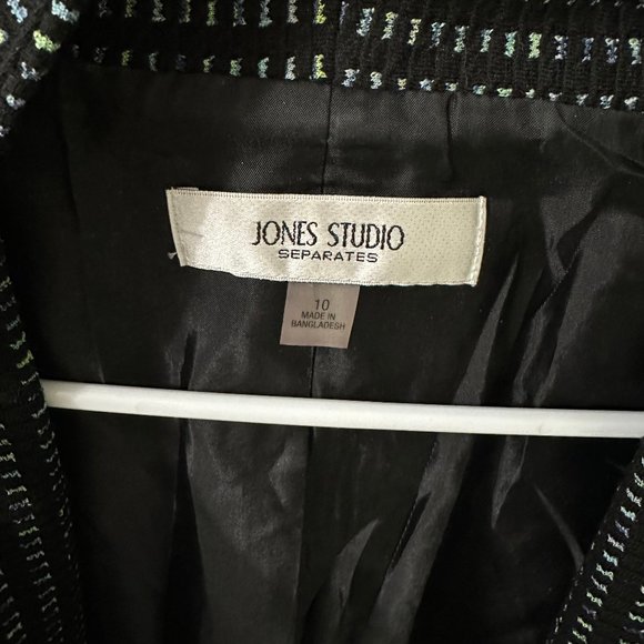 Jones Studio Black/Green/Blue Blazer - Picture 3 of 3